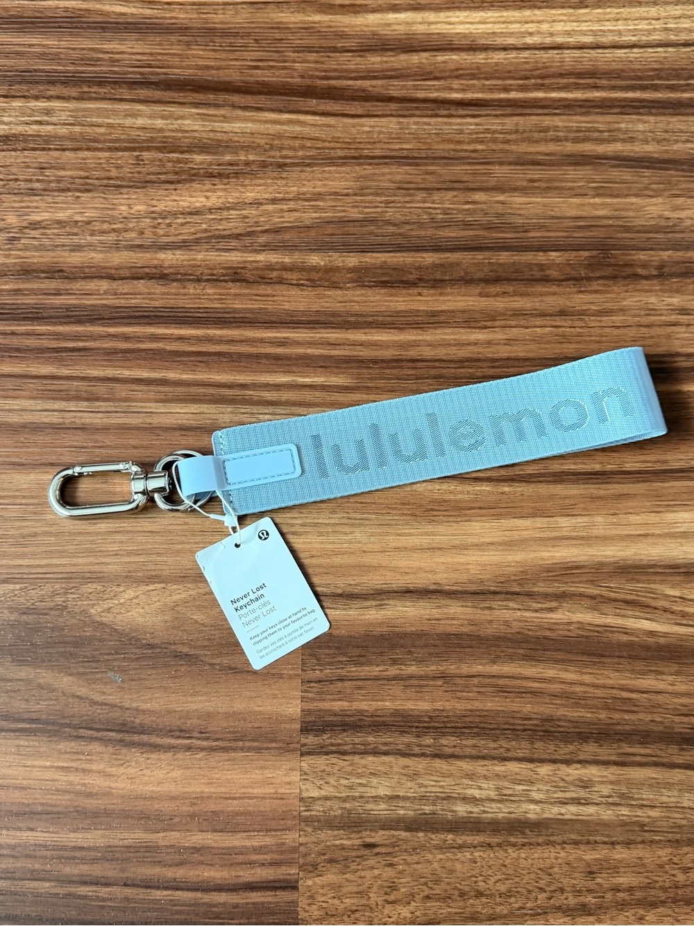 Lululemon Never Lost Keychain – Powder Blue – NWT